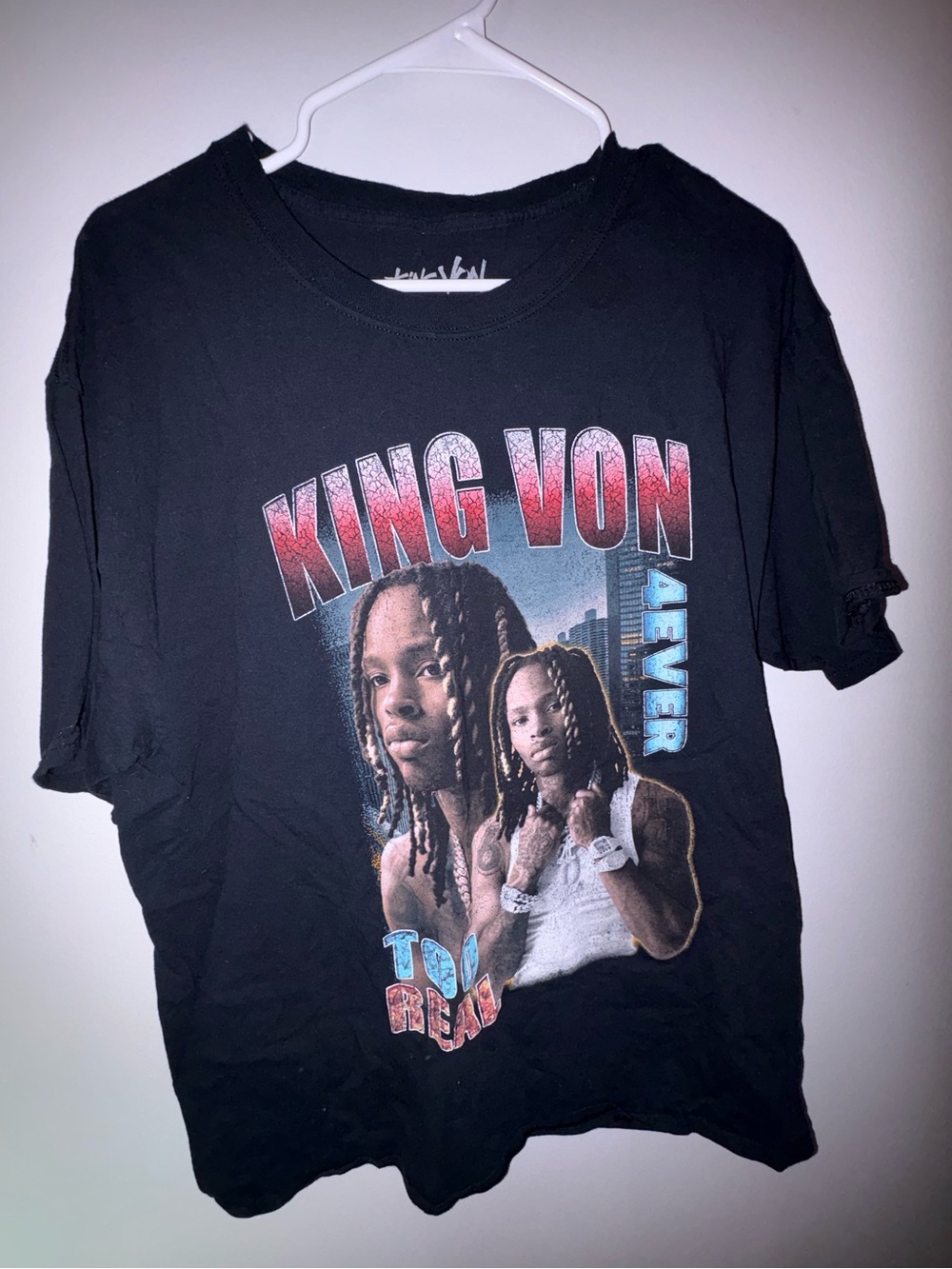 King Von Graphic Black Tee